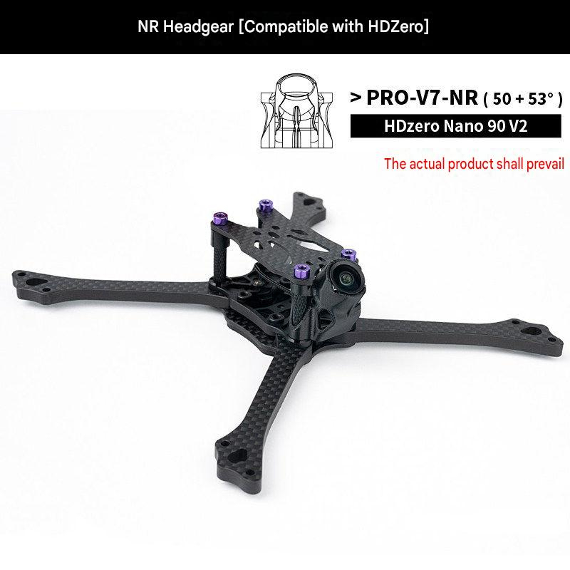 Drone Battery Strap - BCROWFPV PRO-V7 5インチレーシングドローンフレーム、T800カーボンファイバープレート付き、5インチDIYドローン用