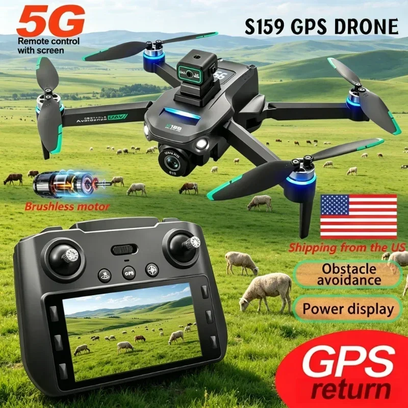 S159 GPSドローン、HDデュアルカメラ搭載プロフェッシ - Drone Gps Mount のレビューと価格